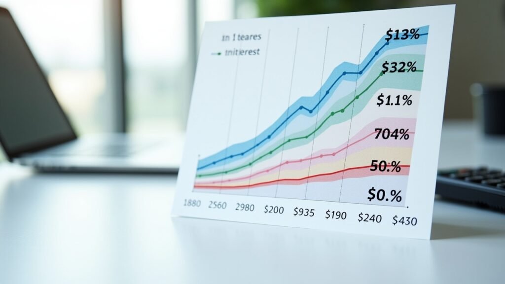 Amortization curves on graph