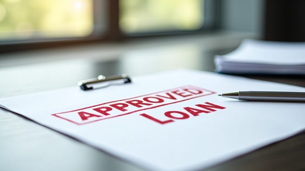 Approved loan document