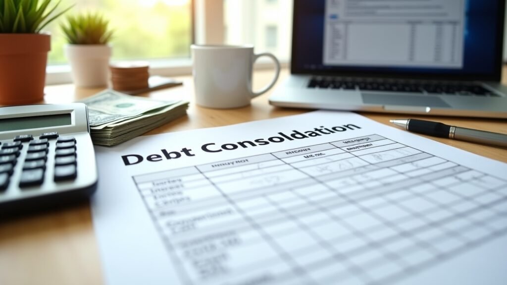 Debt consolidation worksheet