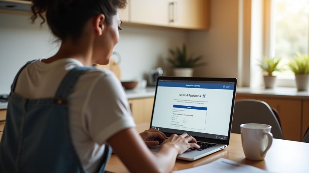 Homeowner making extra payment online