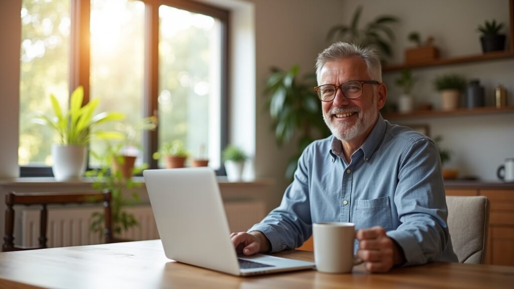 Homeowner smiling at equity