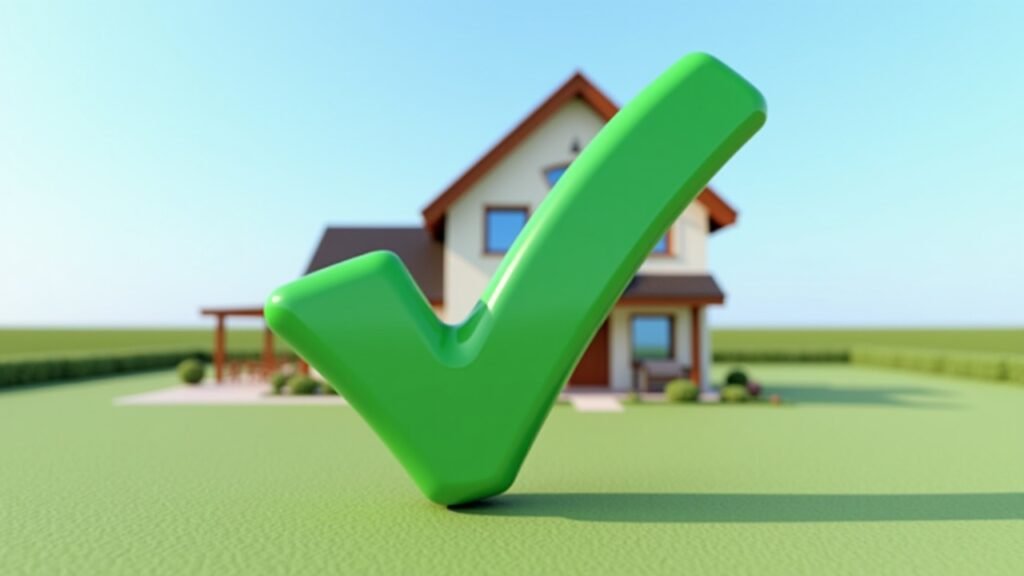 House with approval checkmark