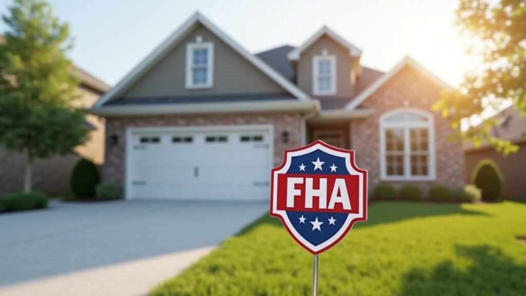 House with FHA badge