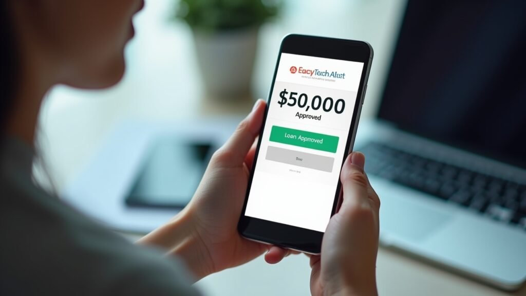 Large loan amount on screen