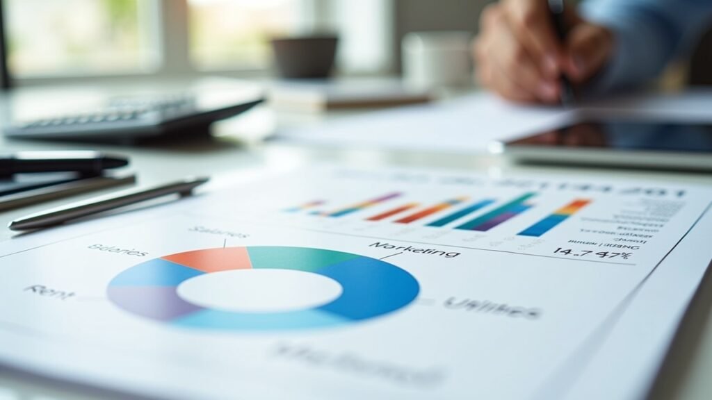 Cost breakdown pie chart