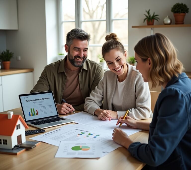 Contract with house graphic