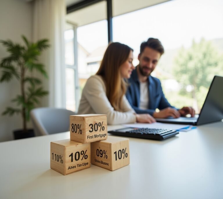 Stacked loan structure diagram