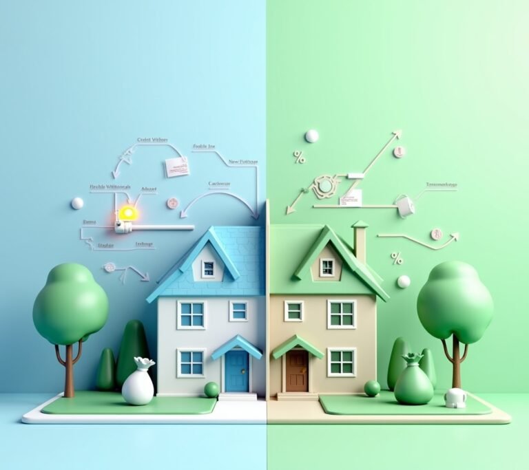 Two paths leading to house