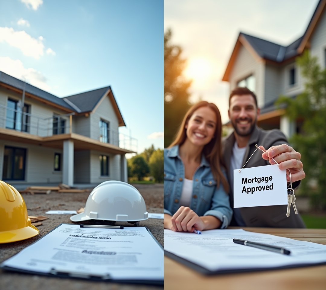 House under construction framing